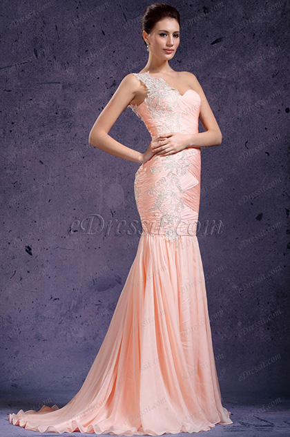 Nouveauté Seule Bretelle Magnifique Robe de Soirée Nouveauté Seule Bretelle Magnifique Robe de Soirée