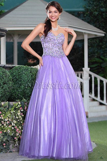 purple graduation dress
