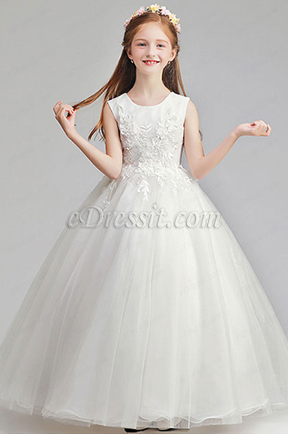 Romantic Wedding Flower Girl Party Dress Romantic Wedding Flower Girl Party Dress