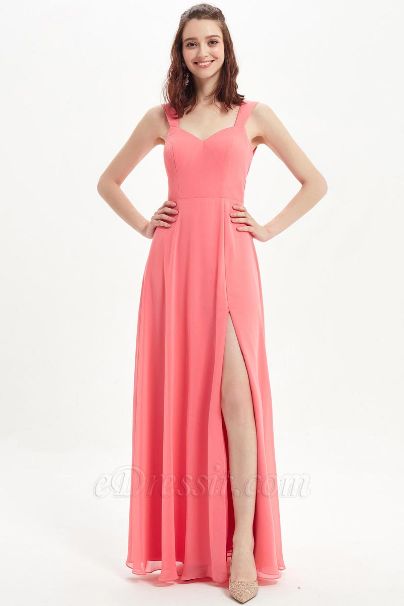 A-Line Chiffon V-Neck Sleeveless Floor-Length Bridesmaid Dress for Wedding Party A-Line Chiffon V-Neck Sleeveless Floor-Length Bridesmaid Dress for Wedding Party