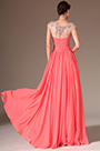 2014 Nuevo Neto Arriba Escote Redondo Largura Completa Vestido Formal