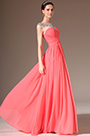 2014 Nuevo Neto Arriba Escote Redondo Largura Completa Vestido Formal