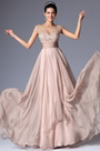 Cap Sleeves Sheer Top Mother of the Bride Dress