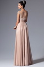 Cap Sleeves Sheer Top Mother of the Bride Dress