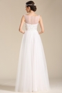Vestido de Novia Transparente Corte Corazón en Bordado