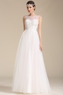 Vestido de Novia Transparente Corte Corazón en Bordado