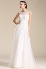 Vestido de Novia Transparente Corte Corazón en Bordado