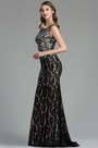 Robe de Soirée en Dentelle Noire