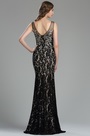 Robe de Soirée en Dentelle Noire