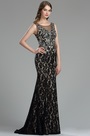 Robe de Soirée en Dentelle Noire