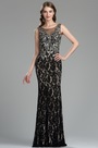 Robe de Soirée en Dentelle Noire