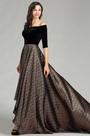 Off the Shoulder Black Dress Formal for Women