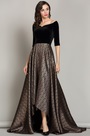 Off the Shoulder Black Dress Formal for Women