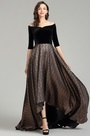 Off the Shoulder Black Dress Formal for Women