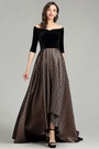 Off the Shoulder Black Dress Formal for Women