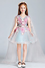 Robe Courte Pour Enfants Avec Fleurs En Tulle