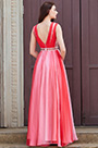 V-Cut Straps Gradient Color Party Vestido de dama de honor