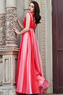 V-Cut Straps Gradient Color Party Vestido de dama de honor
