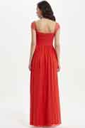 Cap Sleeve Sweetheart Red Wedding Bridesmaid Dress