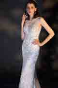 Shiny Hand-Made Beads&Sequins Sparkle Wedding Bridal Dress