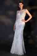 Shiny Hand-Made Beads&Sequins Sparkle Wedding Bridal Dress