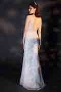 Shiny Hand-Made Beads&Sequins Sparkle Wedding Bridal Dress
