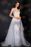 Shiny Hand-Made Beads&Sequins Sparkle Wedding Bridal Dress
