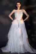 Shiny Hand-Made Beads&Sequins Sparkle Wedding Bridal Dress
