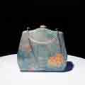 Women Vintage Flower Clutch Bag Evening Purse