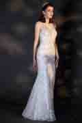 Shiny Hand-Made Beads&Sequins Sparkle Wedding Bridal Dress