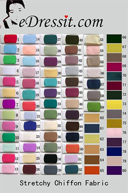 dehnbar Chiffon Farbemuster