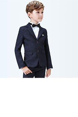 Enfants Costumes Bleu Foncé Pour Garçon