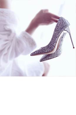 Talon Stiletto Paillettes Scintillantes Bout Fermé Pour Femme