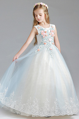 Robe de Princesse Pour Mariage Avec Des Fleurs