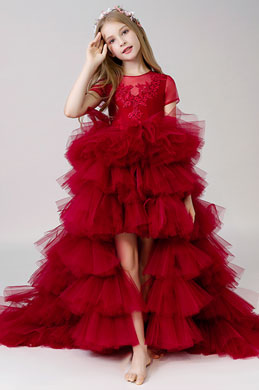 Princess Multi-layer Wedding Flower Girl Dress